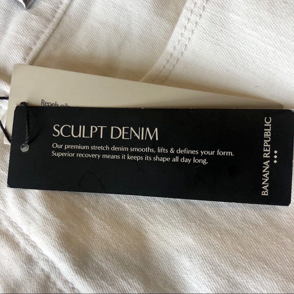 NWT Banana Republic Sculpt Skinny White Jeans - Picture 4 of 5